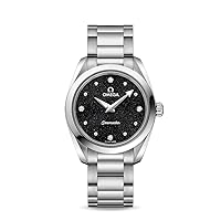 Omega Seamaster Aqua Terra Black Diamond Dial Ladies Watch 220.10.28.60.51.001