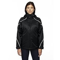 Ladies' Angle 3-in-1 Jacket with Bonded Fleece Liner 3XL BLACK