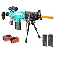 Semour Toy Guns Automatic Sniper Gun with Bullets - Toys for Boys Kids Age 6-12, 3 Modes DIY Toy Foam Blasters & Guns, Green