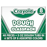 Crayola Dough Classpack - 8 Assorted Colors (48 Count), 3oz Kids Dough, Classroom Supplies for Teachers & Art Projects, Nontoxic, Ages 3+