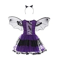 Toddler Baby Girls Halloween Party Costume Cosplay Dress++Hair Band Outfits Infant Thanksgiving Dress Place Dress