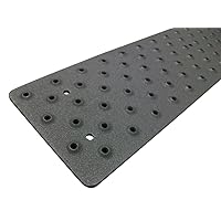 HandiTreads Non Slip Aluminum Stair Tread, Powder Coated Black, 3.75