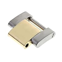 Ewatchparts LINK SOLID COMPATIBLE WITH ROLEX EXPLORER I 124273 126333 OYSTER BAND 18K/SS REAL GOLD
