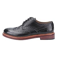 Cotswold Mens Quenington Leather Goodyear Welt Lace Up Shoe Black Size UK 10 EU 44
