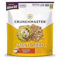 Crunchmaster Multi-Seed Crackers, Roasted Garlic, 4 oz.