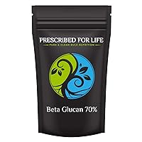 Prescribed For Life Beta Glucan Powder | Vegan Beta 1 3 Glucan 70% Anhydrous | Natural Soluble Dietary Fiber Supplement | Unbleached, Gluten Free, Non-GMO, Soy Free, No Fillers (2 oz / 56.7 g)