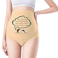 Women's Maternity Underwear Over Bump Support Panties Funny Slogan lingerie Pregnancy Clothes Gifts