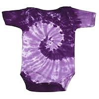 Tie Dye Swirl Spiral Purple Infant Romper Creeper