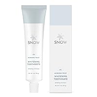SNOW Nano-Hydroxyapatite Whitening Toothpaste - Oral Care with Kaolin & Hydroxyapatite - Non-GMO & Enamel Safe Teeth Whitening Toothpaste - Mint Flavor (Morning Frost)