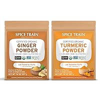 SPICE TRAIN, Ginger Powder (397g) + Turmeric Powder (397g) (Organic)