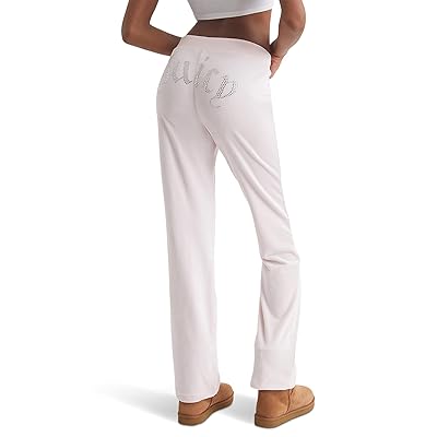  Juicy Couture Women's Rib Waist Velour Pants with