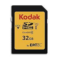 KODAK Premium Memory Card 32GB, 85MBs Read Speed, 25MBs Write Speed, Compatible with SDHC and SDXC standart - EKMSD32GHC10K