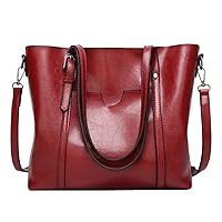 Women's Briefcase,Laptop Tote,Vintage Leather Tote Bag,Shoulder Work Bag,Oiled PU Leather Tote Bag,Ladies Messenger Briefcase