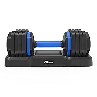 Adjustable Dumbbells,55 Lbs Dumbbell W/Anti-Slip Handle, Fast Adjustment Turning Dial, Workout Weights Dumbbell Set For Men Women Home Gym Full-body Fitness