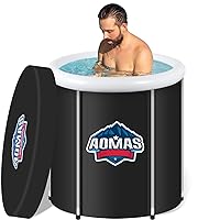 Ice Bath Tub for Athletes - Easy to Assemble Cold Plunge Tub Outdoor with Lid, 5 Layer Portable Ice Tub Cold Tub for Adults, Ice Barrel Cold Therapy Bath for Recovery Training