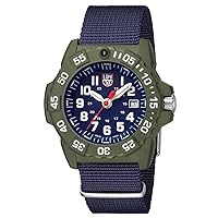 Luminox Navy Seal XS.3503.ND.L Mens Watch 45mm - Military Dive Watch in Blue/Green Date Function 200m Water Resistant