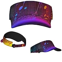 Sun Visor Hat Empty Top Sun Hat Adjustable Sunscreen Visor Cap Plant Fern Leaf Baseball Caps Sports Sun Caps