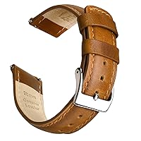 Ritche Quick Release Leather Watch Bands Genuine Watch Straps for Men Women- 18mm 20mm 21mm 22mm 23mm 24mm Top Grain Leather Watch Strap, Valentine's day gifts for him or her