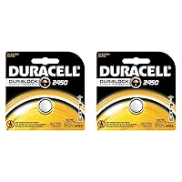 Duracell DL2450 Lithium Coin Battery, 2450 Size, 3V, 540 mAh Capacity (Case of 6) (Pack of 2)