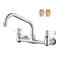 Commercial Sink Faucet with 8” Swivel Spout, 8