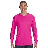 50/50 Heavyweight Blend Long-Sleeve T-Shirt, 2XL, Cyber Pink