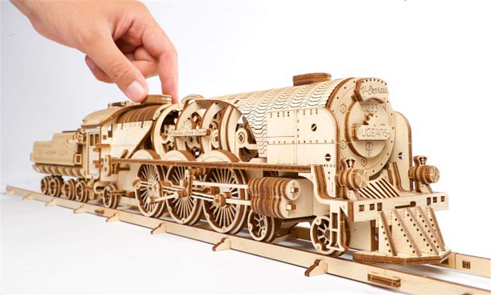 Mua UGEARS 3D Puzzles for Adults - V-Express Steam Train with Tender - 3D  Wooden Puzzle Model Kits for Adults and Teens Building Kit Wooden Model  Kits trên Amazon Mỹ chính hãng