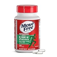 Move Free Advanced Glucosamine Chondroitin MSM Joint Support Supplement, Supports Mobility Comfort Strength Flexibility & Bone - 120 Tablets (40 servings)*