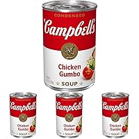Campbell's Condensed Chicken Gumbo Soup, 10.5 Ounce Can (Pack of 4)