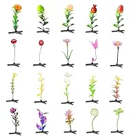 30 Pcs Sprout Clips Set Bean Sprout Hair Clips Flower Barrettes Little Grass Mushroom Hair Cip Rave Hair Accessories for Women Girls Kids Toddler Party Festival（30 random piece）