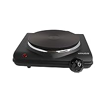 IMUSA Single Electric Hot Plate with Cast Iron Plate for Cooking or Heating, Electric Burner