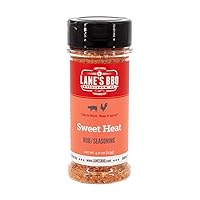 Lane's Sweet Heat Rub and Seasoning- Sweet and Spicy Rub | Delicious Rib Rub | Incredible Chicken Wing Seasoning | All Natural | Gluten Free | No MSG | No Preservatives | Made in the USA - 4oz