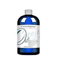 cocojojo Cleansing Oil Makeup Remover - 8 oz Rosehip Cleansing Oil for Face Cleansing Facial Cleanser Face Wash Oil Cleanser with Rose Hip Oil - All Skin Types ROSE CLEANSING OIL