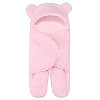 NA Baby Split Sleeping Bag Baby Stroller Warm Plush Blanket Children's Anti Kick Quilt 大号65*71cm Pink