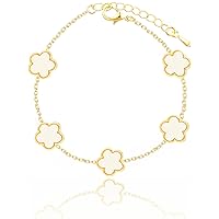 Qinpan 14K Gold Bracelet for Women Costume Jewelry
