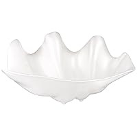 Winco PSBW-5W Shell Bowls, 5-Quart, Pearl,White,Medium