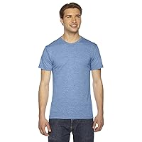 American Apparel Men Tri-Blend Crewneck Track T-Shirt Size 2XL Athletic Blue