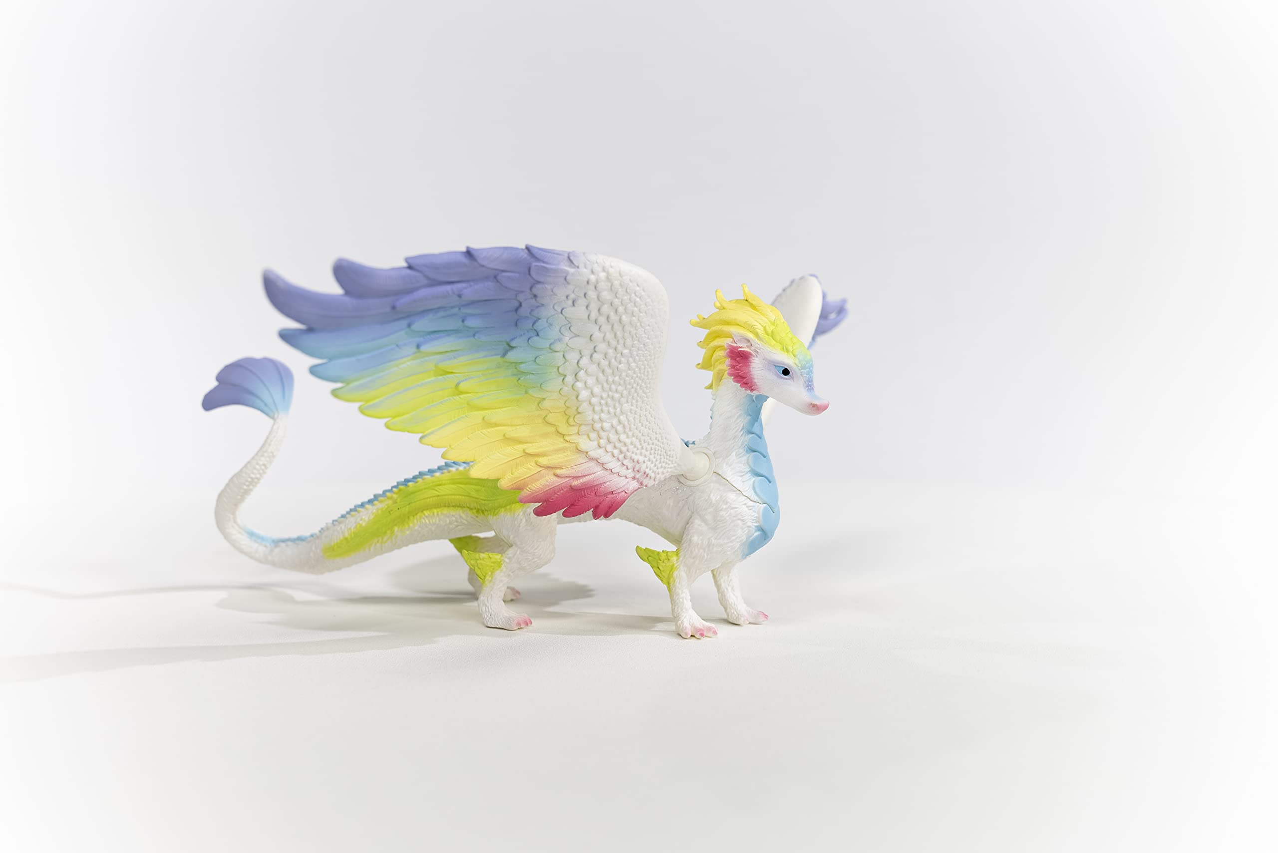 Schleich bayala, Mythical Creatures Toys for Kids, Rainbow Dragon Figurine with Movable Wings, Ages 5+