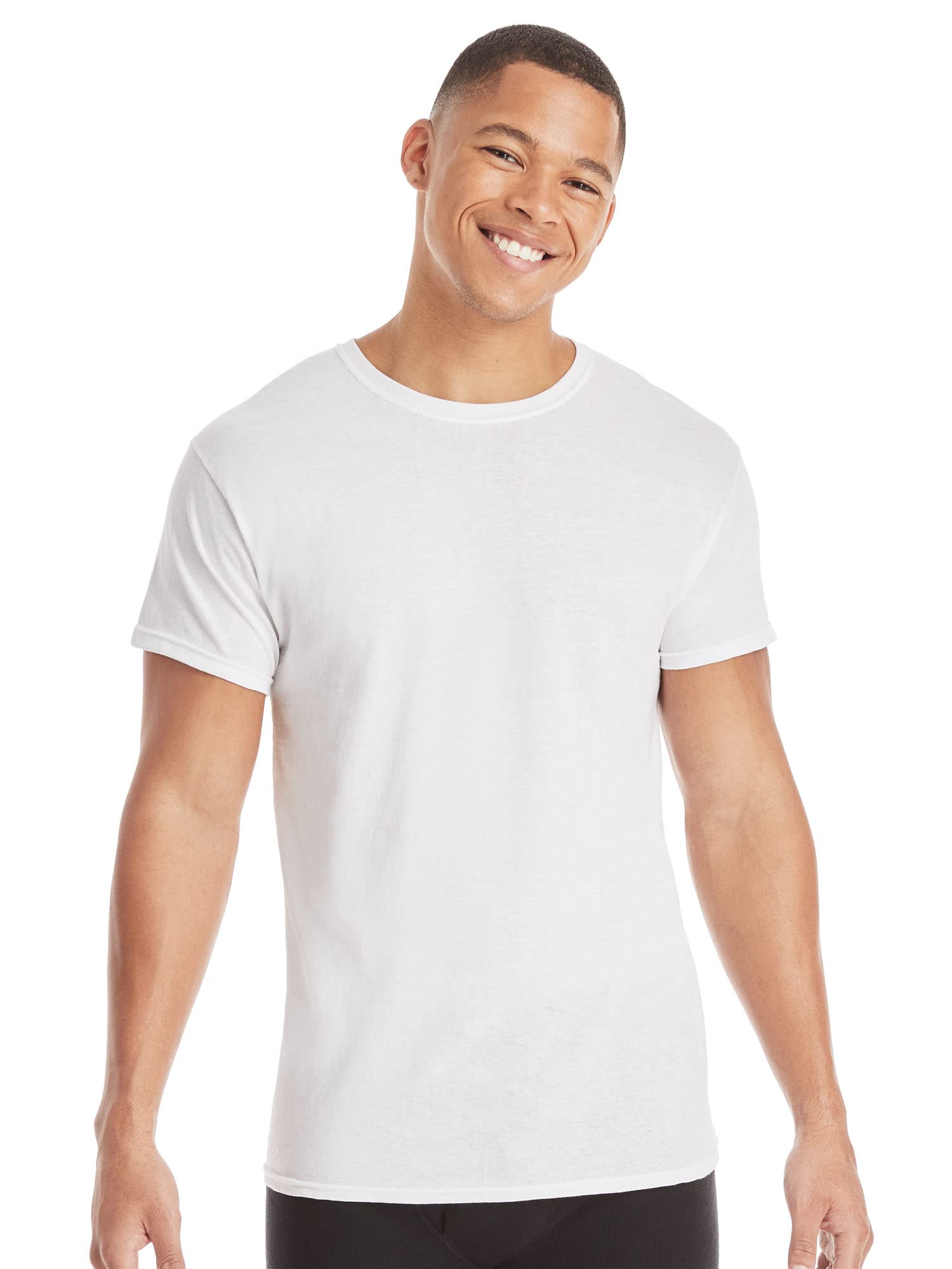 Hanes Men's, Odor Control, Moisture-Wicking Tee Shirts, 100% Cotton Undershirts, Multi-Packs