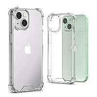 GOOSPERY Crystal Shield Compatible with R Case, Shockproof Technology, Anti-Yellowing, Raised Edge Protection, Bumper Cover, Anti-Scratch, Wireless Charging Compatible - Clear