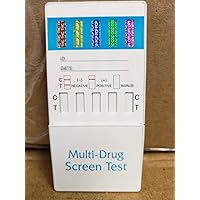 5 Pack of 5 Panel Drug Test for Marijuana (THC) - Cocaine (COC) - Opiates (Morphine/Codeine) - Amphetamine (Meth/MDMA) - Phencyclidine (PCP)