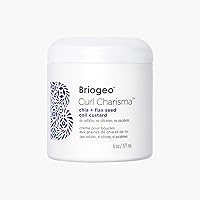 Briogeo Curl Charisma Chia and Flax Seed Coil Custard, Leave-in Styler for Curly and Coily Hair Textures, Vegan, Phalate & Paraben-Free, 6 oz