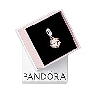 Pandora Queen & Regal Crown Dangle Charm Bracelet Charm Moments Bracelets - Stunning Women's Jewelry - Gift for Women in Your Life - Made Rose & Sterling Silver, With Gift Box