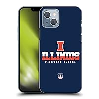 Head Case Designs Officially Licensed University of Illinois U of I I Illinois Hard Back Case Compatible with Apple iPhone 14