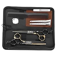 Barber Scissors,Hairdresser Scissors Set,Professional Hair Cutting Kits Thinning Shears Hairdressing Set,Lightweight and Sharp