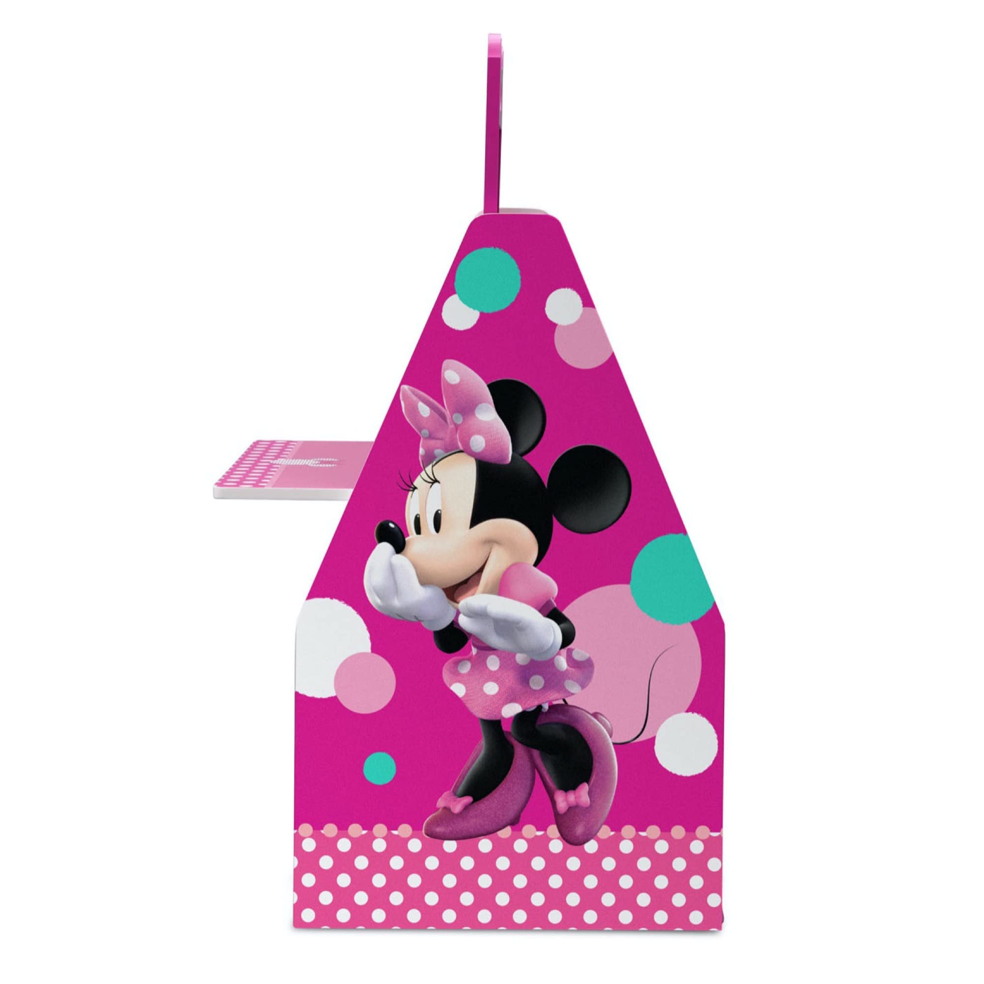 Delta Children Kids Easel and Play Station – Ideal for Arts & Crafts, Drawing, Homeschooling and More - Greenguard Gold Certified, Disney Minnie Mouse