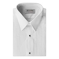 Tuxedo Shirt- Boys White Laydown Collar 1/4