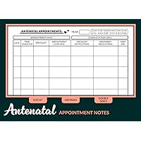 Antenatal Appointment Notes: Simple Pregnancy Antenatal Appointment Book | Track Antenatal Information During Obstetrician Visits | 100 Pages