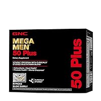 Mega Men 50 Plus Vitapak | Antioxidants, Heart Health, Prostate Health, and Mental Sharpness | 30 Count