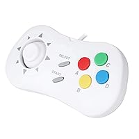 Gamepad, Easy Control Game Controller Comfortable for Game Playing(white)