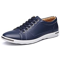 Mens Oxford Dress Casual Shoes Comfort Lace Up Fashion Sneaker Black Blue Red Tan White